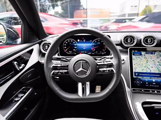 Mercedes C-class — wnętrze, wynajem w Warszawie